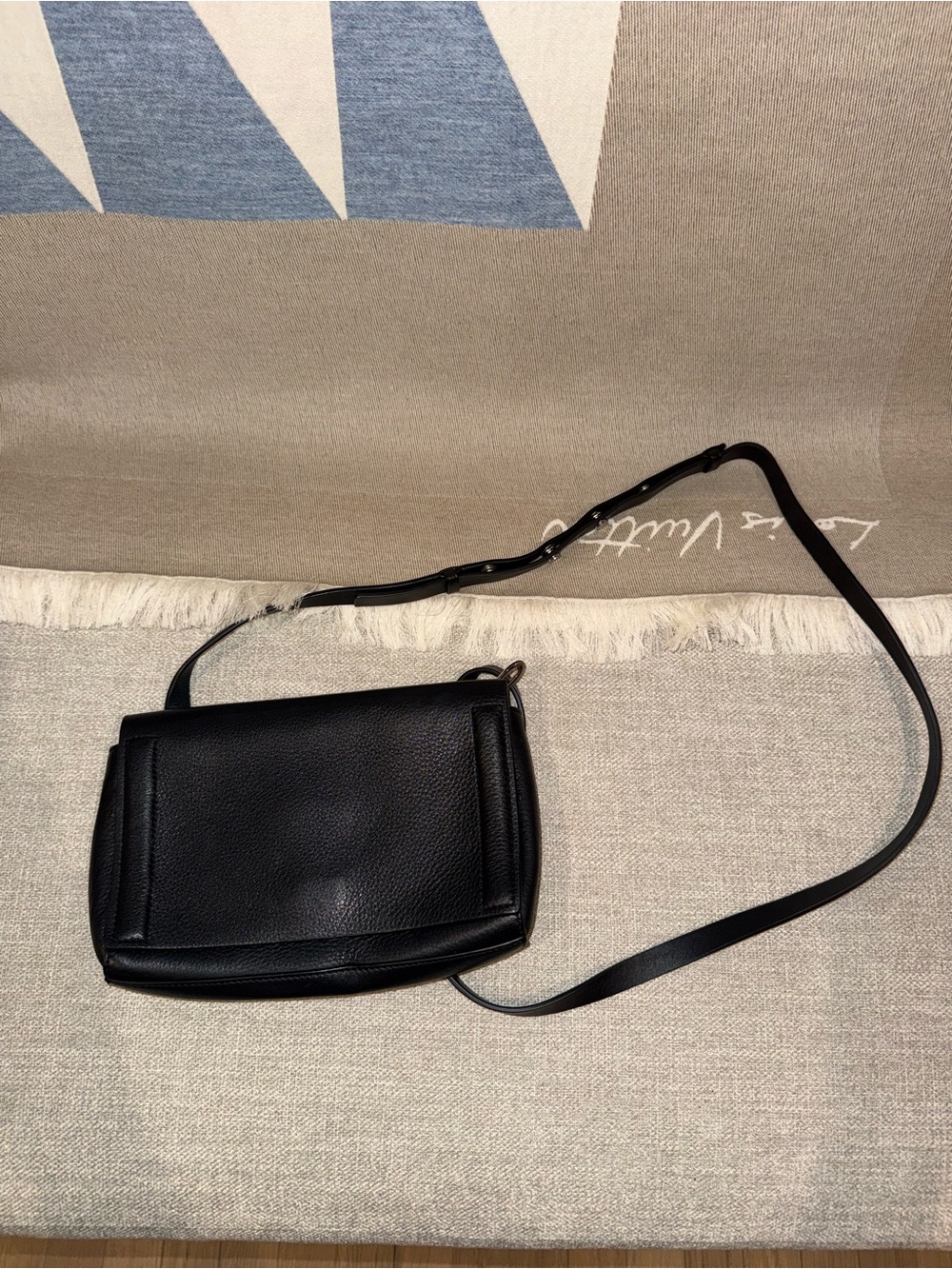 Rag & Bone Black Pebbled Leather Crossbody Bag